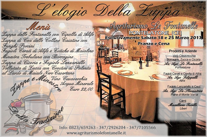 L elogio della zuppa 2017 Agriturismo Le Fontanelle Pontelatone Caserta.jpg