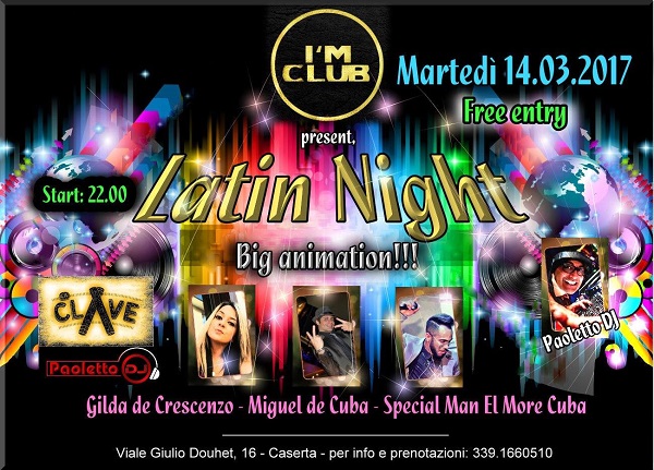 Latin Night 100 Caraibico al I M CLUB Disco Live Eventi Caserta.jpg