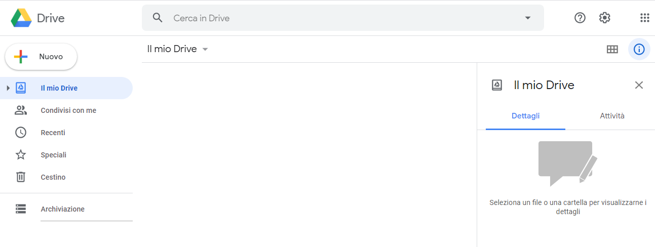 Come caricare un file o un video su google drive